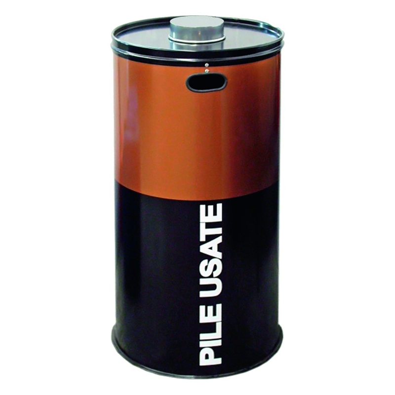 Steel Bins For Waste Batteries S&S Spill Control