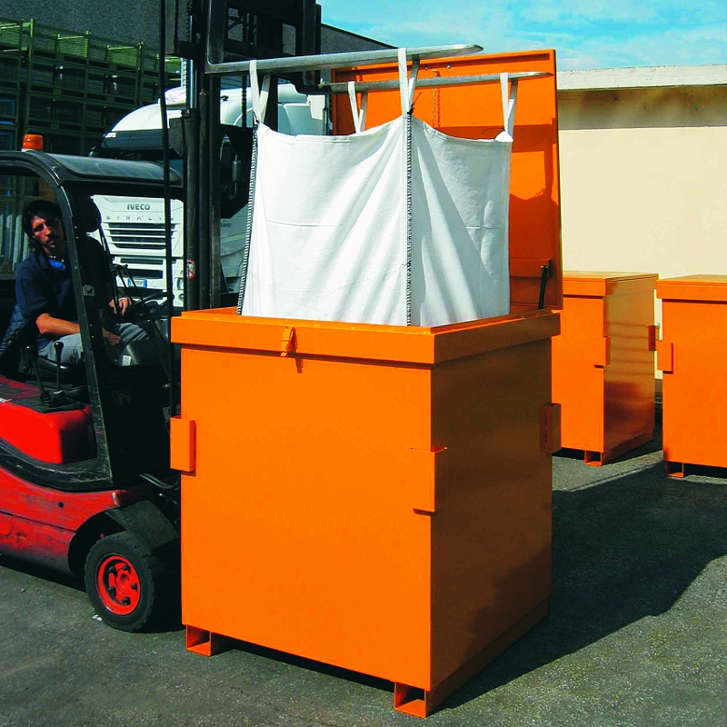 Steel Bulk Bag Container S&S Spill Control