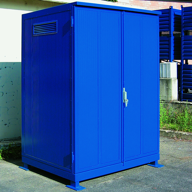 Thermally Insulated Storage with sump for 4 Drums S&S Spill