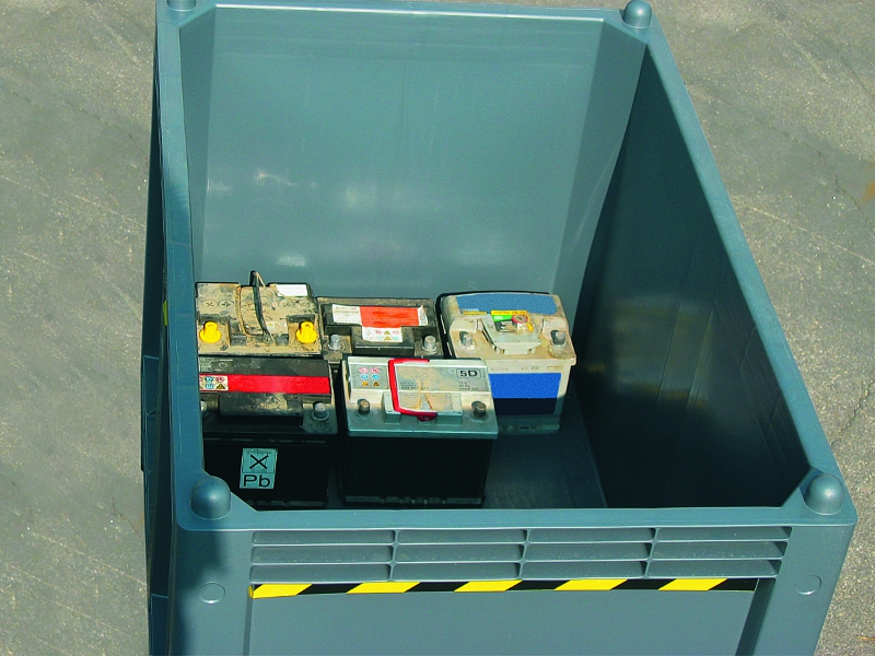 Used Battery Containers S&S Spill Control