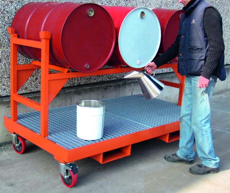 Mobile Sump for Drum Dispensing S&S Spill Control