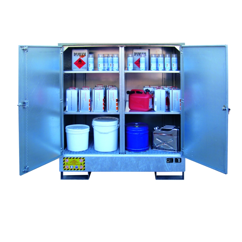 Multipurpose Storage Cabinets with Sump - S&amp;S Spill Control