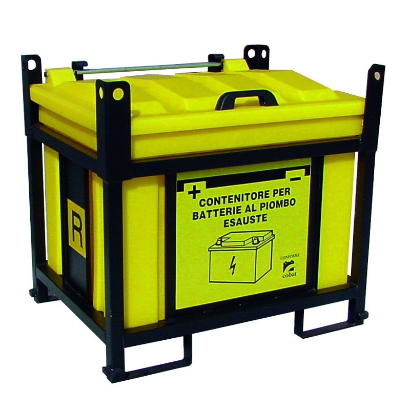 Battery Containers with Steel Frames S&S Spill Control