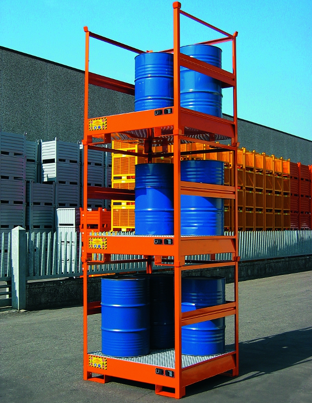 Premium Stackable Steel Sump Pallets S&S Spill Control