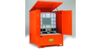 Compact Steel Storage Sump Cabinet for 1 IBC	