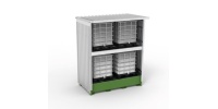 IBC Rack For 4 IBCs Without Curtain Modular for Outside