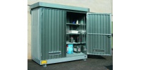 Multipurpose out door storage Container 2m² with Containment Sump