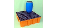 Budget Polythene Sump Pallet for 4 Drums