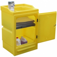 Polythene Work Stand with Door and sump  PWSD