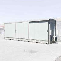 Outside Container with EI/REI Insulated Panels and a Water Tight Sump (1100L , Sliding Doors)