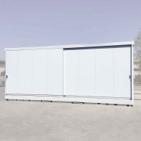 Outside Container with EI/REI Insulated Panels and a Water Tight Sump (1150L , Sliding Doors)