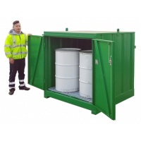 4 Drum Storage Sump Spill Cabinet - DSP1