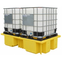 Twin IBC Polythene spill Bund Pallet