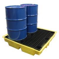Polyethylene Low Profile Spill Bund Pallet For 4 Drums