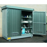 Multipurpose out door storage Container 2m² with Containment Sump