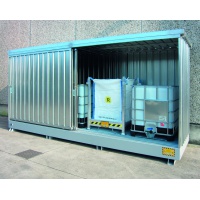Multipurpose Galvanized Sump Container for 4 IBCs