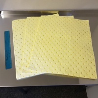 Heavy Duty Chemical Absorbent Pads for spills and leaks 3mm