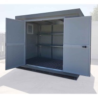 Outside Container for Insulated Polyurethane Panels and a Water Tight Sump