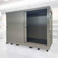 Outside Container for Insulated Polyurethane Panels and a Water Tight Sump (1100L, Sliding Doors)