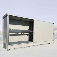 Outside Container with Insulated Polyurethane Panels with a Watertight Sump (2200L, Sliding Doors)