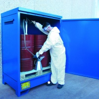 Tall 2x Drum containment Sump Cabinet