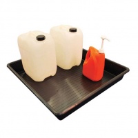 Drip Tray made from Recycled Polythene with a sump of 64 litre with cans