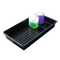 Drip Tray made from Recycled Polythene with a grid and a sump of 65 litres with drums