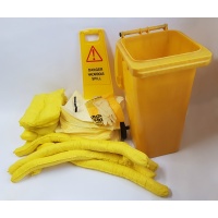 Chemical Spill Kit - 120 litre in wheelie bin