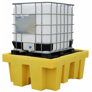 Single IBC Bund Spill Pallet 1100 Litre