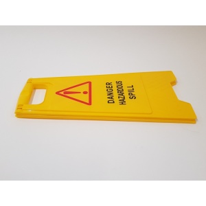 Danger Hazardous spill folding flat sign