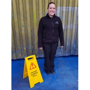 Large size Hazardous spill folding sign