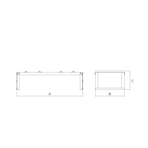 Stackable Drum Rack for 5 Drums Drawing