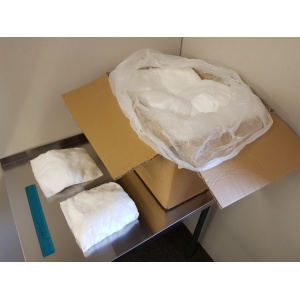 Small Oil Only Absorbent Pillow Cushions in box