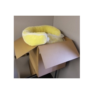 Box of Chemical Spill Absorbent Boom for Drips and Leaks 3m