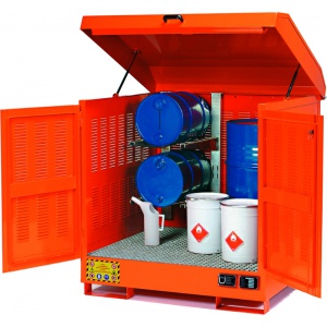 4x Drum Cabinets with Sump and Vented Sides