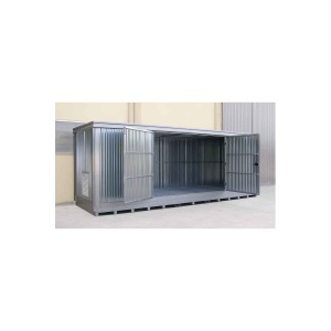 Corrugated Sheet Metal Container with Watertight Sump