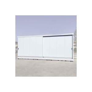 Outside Container with Insulated Panels with Watertight Sump (1100L, Sliding Door)
