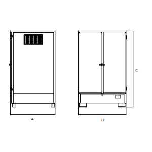Drum Storage Container for 4 Drums Drawing