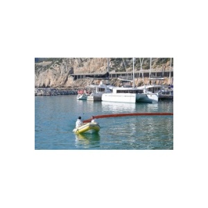 Floating Fence Boom 250mm Freeboard Attached To Boat