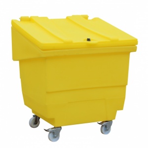 Mobile Polyethylene General Purpose Lidded Bin