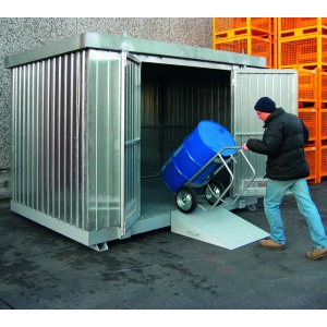 Multipurpose Storage Container 6m² with Collection Sump extra ramp