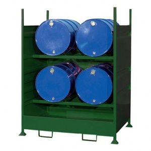 Steel Sump Pallet for 4 Horizontal Drums