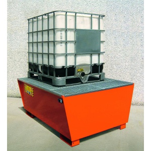Premium Steel Sump Pallet With Polyethylene Lining For 1 IBC
