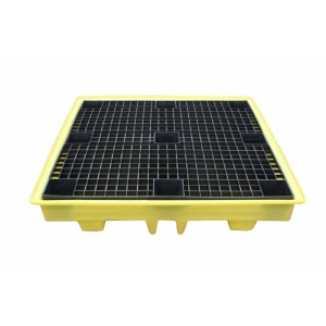 Polyethylene Low Profile Sump Pallet Bund For 4 Drums