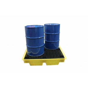 Polyethylene Low Profile Spill Pallet For 4 Drums