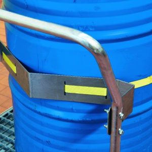 Mobile Steel Sump Pallet 1 Drum fitted with securing strap