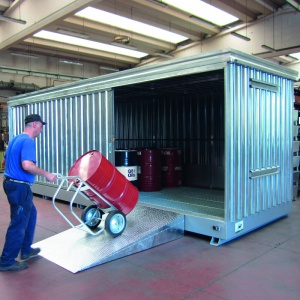 Multipurpose Container 15m² with Spill Collection Sump