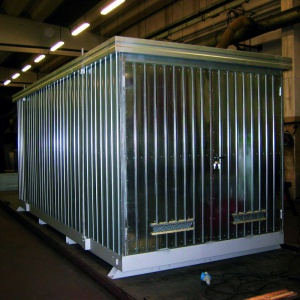 Multipurpose Container 11m² with Spill Containment Sump End Access