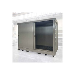 Outside Container for Insulated Polyurethane Panels and a Water Tight Sump (1100L, Sliding Doors)
