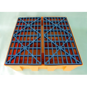 Budget Polythene Sump Pallet for 4 Drums plastic deck